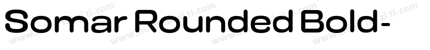 Somar Rounded Bold字体转换